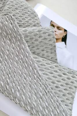 Cellulaire chenille stoffeerstof met een breedte van 142 cm, honingraatvormig, voor sofa's en huistekstiel