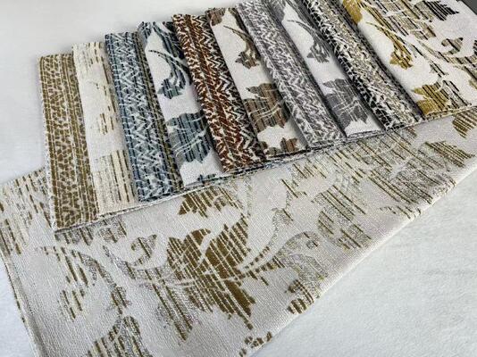 100%Polyester 430GSM Heavy Weight Jacquard Woven Sofa Fabric For Home Decoration